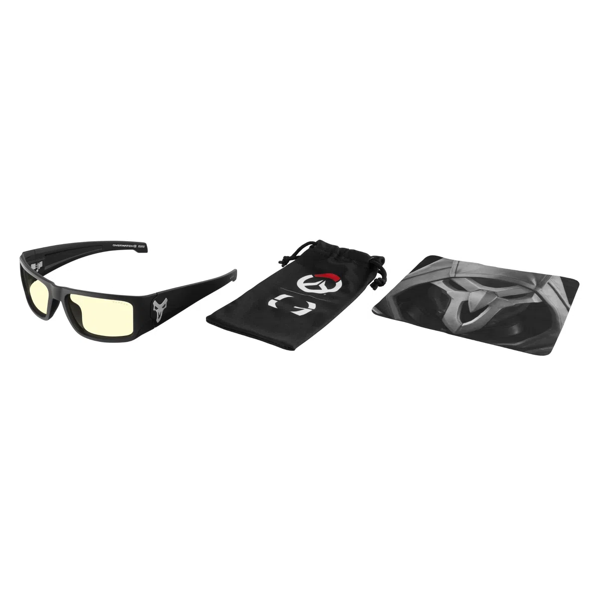 GUNNAR x Overwatch Okulary - Reaper - Black Ash - Amber | Okulary PC/gaming - Overwatch Reaper - Black Ash - Bursztynowe - 65% światła niebieskiego i 100% UV