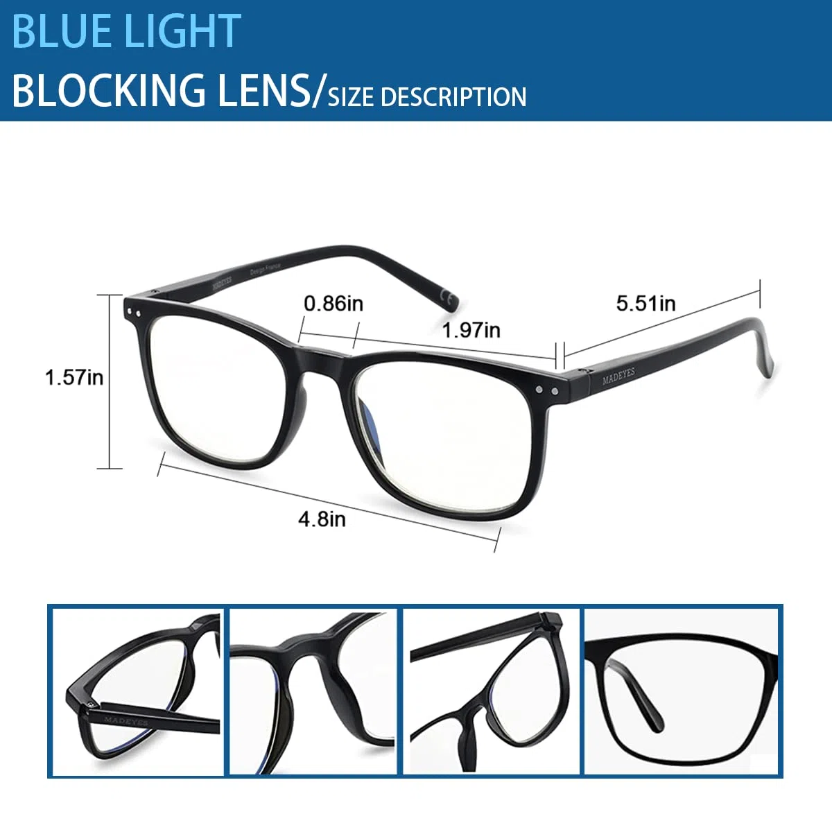 Niebieskie okulary przeciwsłoneczne dla kobiet, okulary do czytania dla mężczyzn, okulary PC, damskie okulary anty-UV, antypatyczne i antyodblaskowe, niebieskie światło okulary do gier, 2 sztuki
