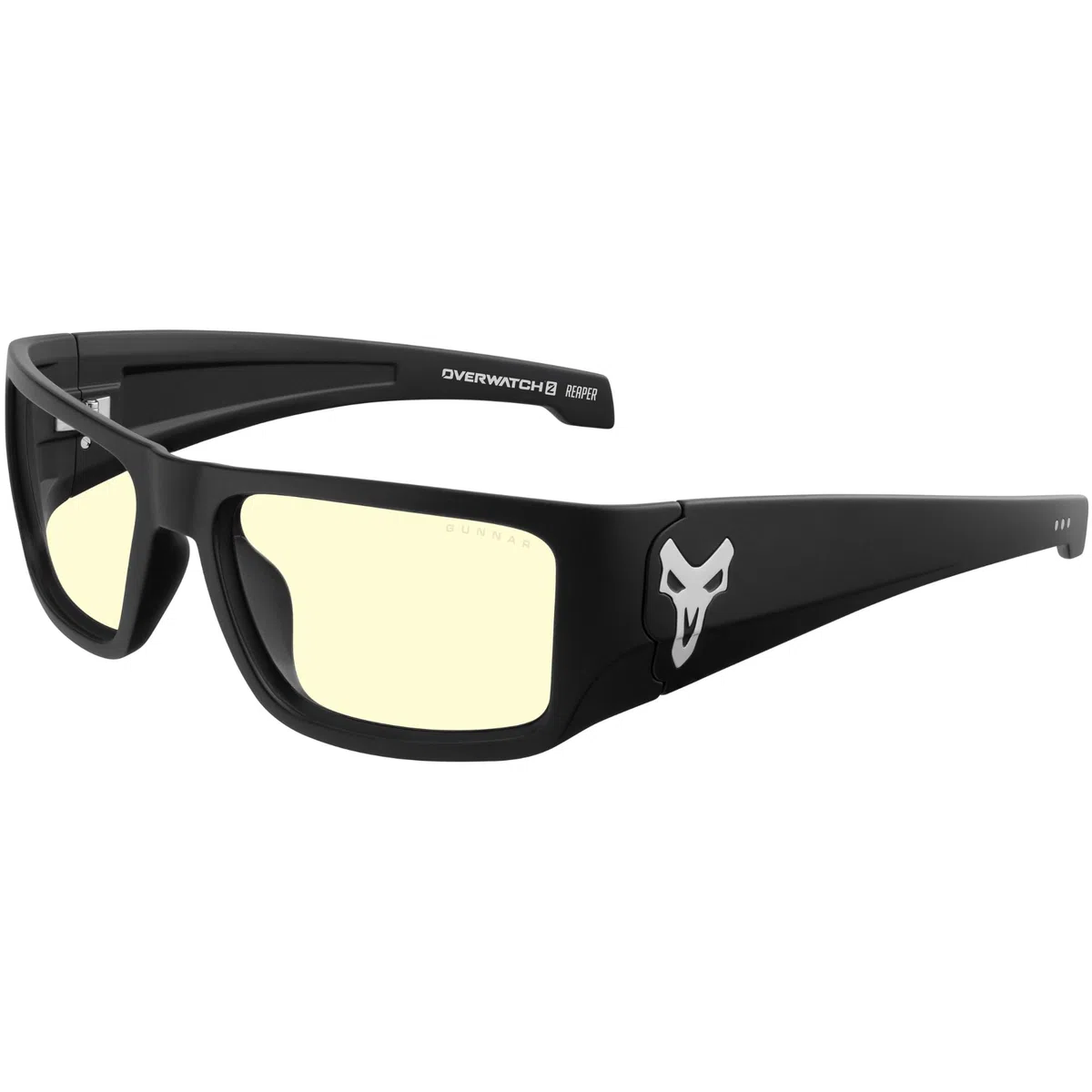 GUNNAR x Overwatch Okulary - Reaper - Black Ash - Amber | Okulary PC/gaming - Overwatch Reaper - Black Ash - Bursztynowe - 65% światła niebieskiego i 100% UV